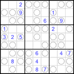 Судоку “Чет-нечет” 9х9 #109 очень трудный