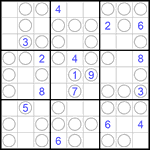 Судоку “Чет-нечет” 9х9 #110 очень трудный