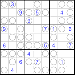 Судоку “Чет-нечет” 9х9 #93 очень трудный