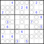 Судоку “Чет-нечет” 9х9 #95 очень трудный