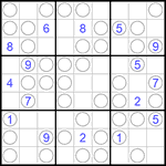 Судоку “Чет-нечет” 9х9 #96 очень трудный