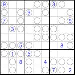 Судоку “Чет-нечет” 9х9 #97 очень трудный