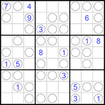 Судоку “Чет-нечет” 9х9 #98 очень трудный