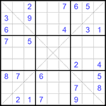 Судоку Х 9х9 #174 средний