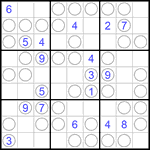 Судоку “Чет-нечет” 9х9 #103 очень трудный