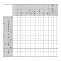 Японский кроссворд #437 “Павлин”