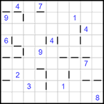 “Соседи” 9х9 #125 очень трудный