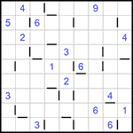 “Соседи” 9х9 #141 очень трудный