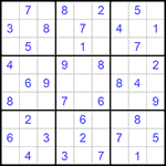 Судоку 9х9 #761 легкий