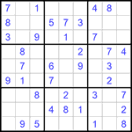 Судоку 9х9 #762 легкий