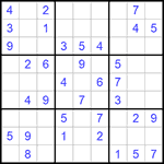 Судоку 9х9 #764 легкий