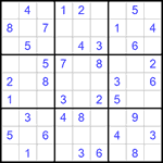 Судоку 9х9 #765 легкий