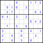 Судоку 9х9 #769 легкий
