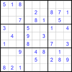 Судоку 9х9 #778 легкий