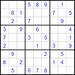Судоку 9х9 #779 легкий