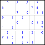 Судоку 9х9 #780 легкий