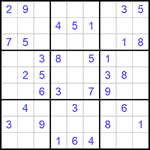 Судоку 9х9 #781 легкий
