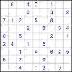 Судоку 9х9 #782 легкий