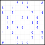 Судоку 9х9 #784 легкий
