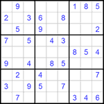 Судоку 9х9 #785 легкий