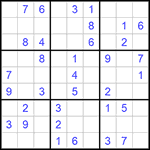 Судоку 9х9 #786 легкий