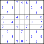 Судоку 9х9 #795 легкий