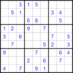 Судоку 9х9 #799 легкий