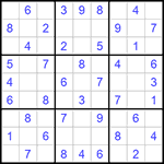 Судоку 9х9 #803 легкий