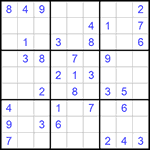 Судоку 9х9 #807 легкий