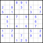 Судоку 9х9 #813 легкий