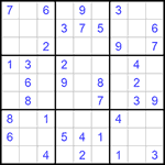 Судоку 9х9 #817 легкий