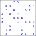 Судоку 9х9 #818 легкий