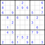 Судоку 9х9 #819 легкий