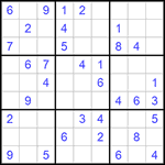 Судоку 9х9 #825 легкий