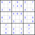 Судоку 9х9 #826 легкий