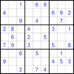 Судоку 9х9 #829 легкий