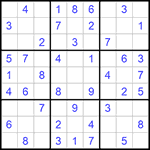 Судоку 9х9 #830 легкий