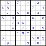 Судоку 9х9 #848 легкий