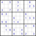 Судоку 9х9 #850 легкий