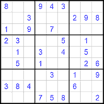Судоку 9х9 #851 легкий