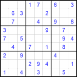 Судоку 9х9 #854 легкий