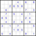 Судоку 9х9 #855 легкий