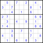 Судоку 9х9 #856 легкий
