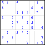 Судоку 9х9 #859 легкий