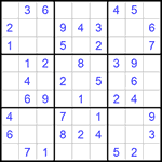 Судоку 9х9 #860 легкий
