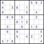 Судоку 9х9 #861 легкий