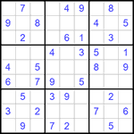 Судоку 9х9 #863 легкий