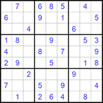 Судоку 9х9 #864 легкий