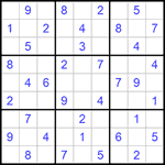 Судоку 9х9 #865 легкий