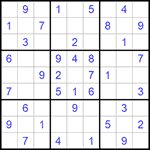 Судоку 9х9 #877 легкий